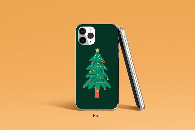 Xmas Phone Case, Christmas Tree Phone Case for iPhone 17, 16, 15 Pro, Samsung Galaxy S25, S24, Festive Google Pixel Case, Winter Phone Case image 2