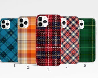 Plaid Phone Case, Tartan Fabric Phone Case, iPhone 17, 16, 15, 14 Pro Max, Trendy Google Pixel Case, Samsung Galaxy S25 Ultra, S24, S23 Case