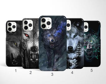 Wolf Handyhülle, Tier iPhone Hülle, iPhone 17, 16, 15, 14 Pro Max, Samsung Galaxy S25 Ultra, S24 Plus, S23 Fe, S22 Case, Google Pixel Case