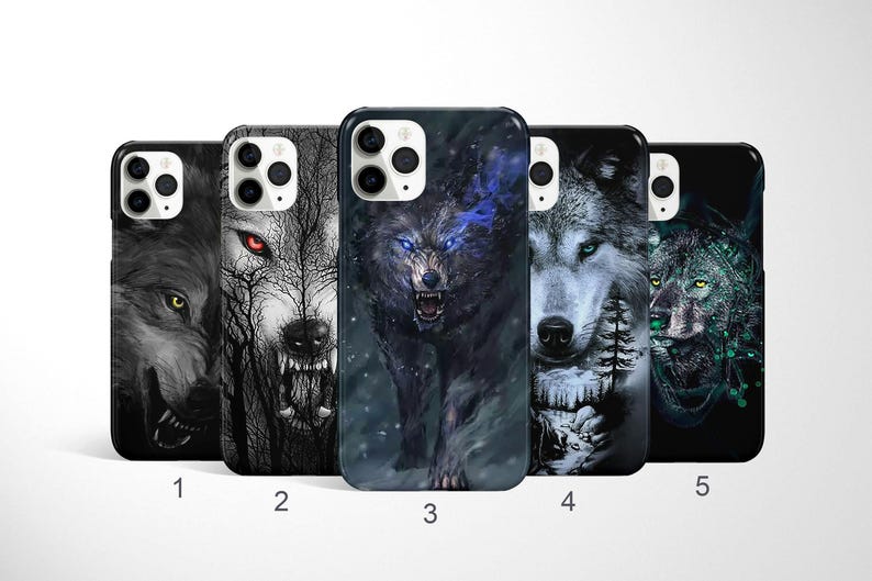 Wolf Phone Case, Animal iPhone Cover, iPhone 17, 16, 15, 14 Pro Max, Samsung Galaxy S25 Ultra, S24 Plus, S23 Fe, S22 Case, Google Pixel Case image 1