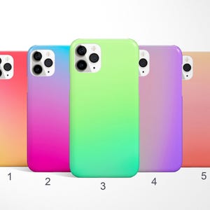Funda ombré para iPhone 17, 16 Pro Max, funda neón para Samsung Galaxy S25 Ultra, S24 FE, funda brillante para Google Pixel imagen 1
