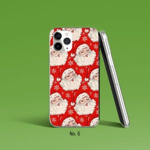 Santa Phone Case, Christmas Phone Cover for iPhone 17, 16 Pro Max, Samsung Galaxy S25 Ultra, S24, Xmas Google Pixel Case, Festive Phone Case image 6