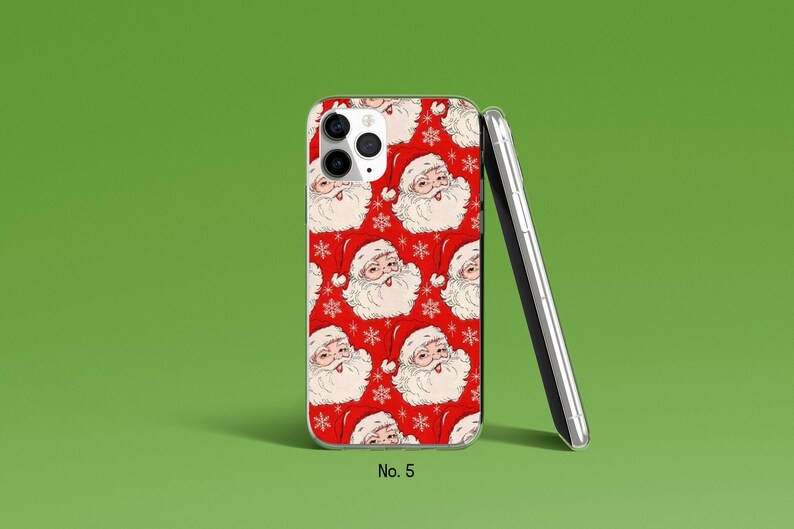 Santa Phone Case, Christmas Phone Cover for iPhone 17, 16 Pro Max, Samsung Galaxy S25 Ultra, S24, Xmas Google Pixel Case, Festive Phone Case image 6