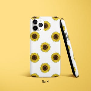 Funda de girasol para iPhone 17, 16, 15, 14 Pro Max, Samsung Galaxy S25, S24 FE, funda floral para Google Pixel, funda de primavera imagen 5