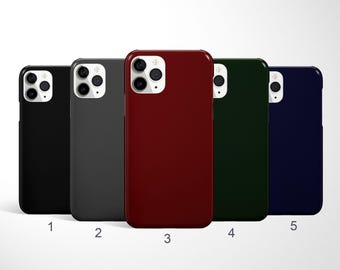 Dark Color Phone Case, Block Color Cover, Neutral Coloured Case for iPhone 17, 16 Pro, Samsung Galaxy S25, S24Ultra Case, Google Pixel Case