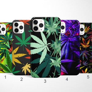 Cannabis Handyhülle Weed Cover für iPhone 17, 16, 15, 14 Pro Max, Samsung Galaxy S25 Ultra, S24 Plus, S23FE, S22, Google Pixel Case