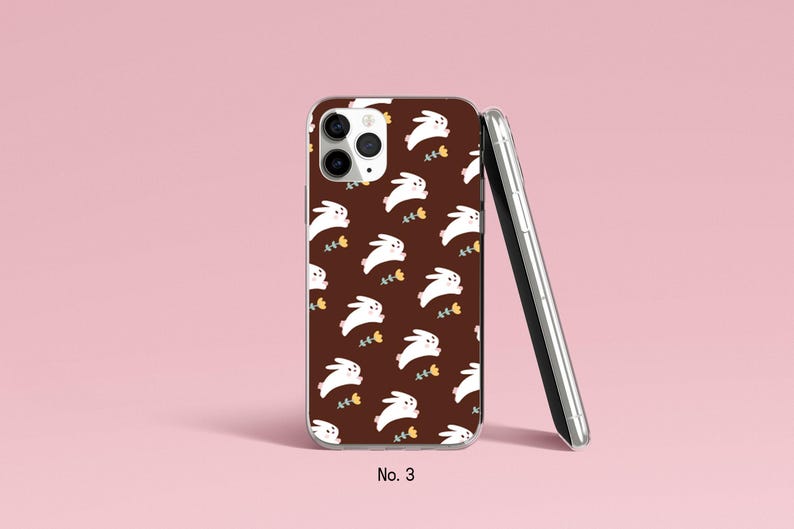 Bunny Phone Case Rabbit Phone Case, iPhone 17, 16, 15, 14 Pro, Easter Samsung Galaxy S25 Ultra, S24 Plus, S23 Case, Spring Google Pixel Case image 4
