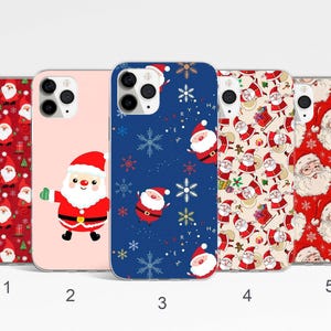Santa Phone Case, Christmas Phone Cover for iPhone 17, 16 Pro Max, Samsung Galaxy S25 Ultra, S24, Xmas Google Pixel Case, Festive Phone Case image 1