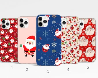 Santa Phone Case, Christmas Phone Cover for iPhone 17, 16 Pro Max, Samsung Galaxy S25 Ultra, S24, Xmas Google Pixel Case, Festive Phone Case