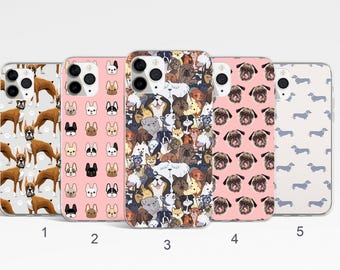 Dog Phone Case, Puppy Phone Case for iPhone 17, 16, 15, 14 Pro Max, Doggy Phone Cover, Samsung Galaxy S25, S24, S23FE, Pet Google Pixel Case