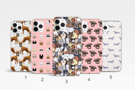 Dog Phone Case, Puppy Phone Case for iPhone 17, 16, 15, 14 Pro Max, Doggy Phone Cover, Samsung Galaxy S25, S24, S23FE, Pet Google Pixel Case