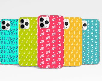 Custodia per telefono con note musicali, custodia per telefono con musicista, cover musicale per iPhone 17, 16, 15, 14, Samsung Galaxy S25, S24, S23 FE, Google Pixel 10