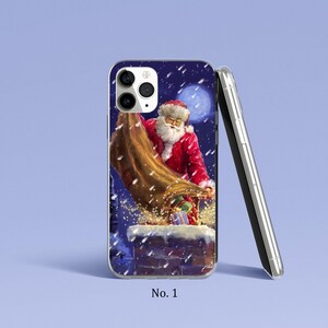 Santa Phone Case Xmas Phone Cover, iPhone 17, 16, 15, 14 Pro Max, Samsung Galaxy S25, S24 Case, Xmas Google Pixel Case, Festive Phone Case image 2