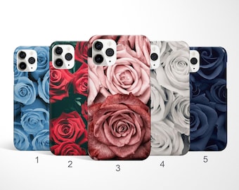 ローズフォンケース 花柄フォンカバー iPhone 17、16、15、14 Pro Max、Samsung Galaxy S25 Ultra、S24 FE、フラワー Google Pixel 9 ケース、ママへのギフト