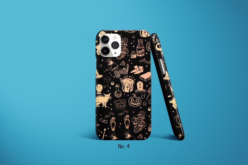 Halloween Phone Case, Jack o Lantern Phone Cover, Spooky Samsung S25 Case, Cat iPhone 17 Pro Case, Kawaii Case, Anime Google Pixel 10 Case image 5