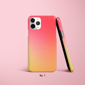Funda ombré para iPhone 17, 16 Pro Max, funda neón para Samsung Galaxy S25 Ultra, S24 FE, funda brillante para Google Pixel imagen 2
