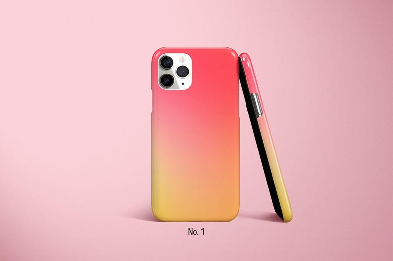 Funda ombré para iPhone 17, 16 Pro Max, funda neón para Samsung Galaxy S25 Ultra, S24 FE, funda brillante para Google Pixel imagen 2