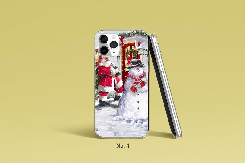 Santa Phone Case Xmas Phone Cover, iPhone 17, 16, 15, 14 Pro Max, Samsung Galaxy S25, S24 Case, Xmas Google Pixel Case, Festive Phone Case image 5