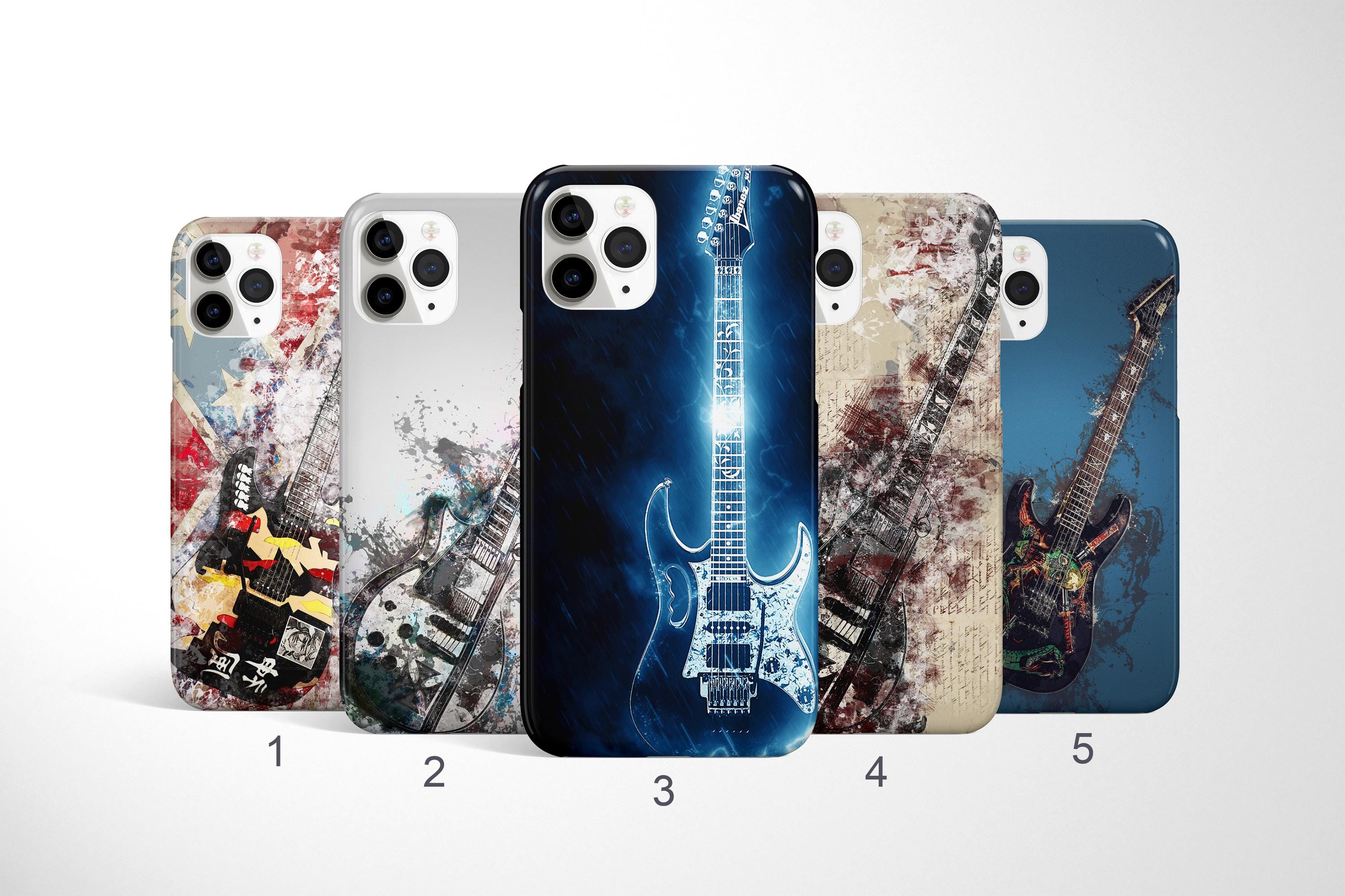 Music Phone Case, Guitar Phone Cover, Electric Guitar iPhone Case for iPhone 16, 15, Instrument Samsung Galaxy S25 Case, Google Pixel 8 Case