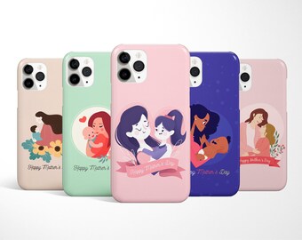 Custodia per telefono per la festa della mamma, custodia per telefono per mamma per iPhone 17, 16, 15, 14 Pro, Samsung Galaxy S25, S24, S23 FE, custodia Super Mom per Google Pixel 10
