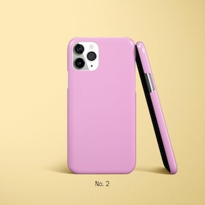 Pastel Phone Case, Solid Color Case, Block Coloured Covers for iPhone 17, 16, 15 Pro Max, Samsung Galaxy S25 Ultra, S24FE, Google Pixel Case image 3