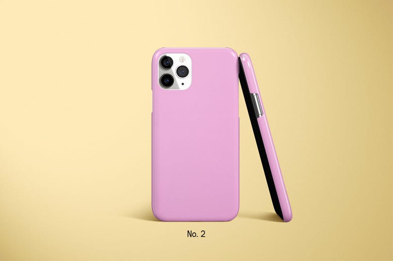 Pastel Phone Case, Solid Color Case, Block Coloured Covers for iPhone 17, 16, 15 Pro Max, Samsung Galaxy S25 Ultra, S24FE, Google Pixel Case image 3