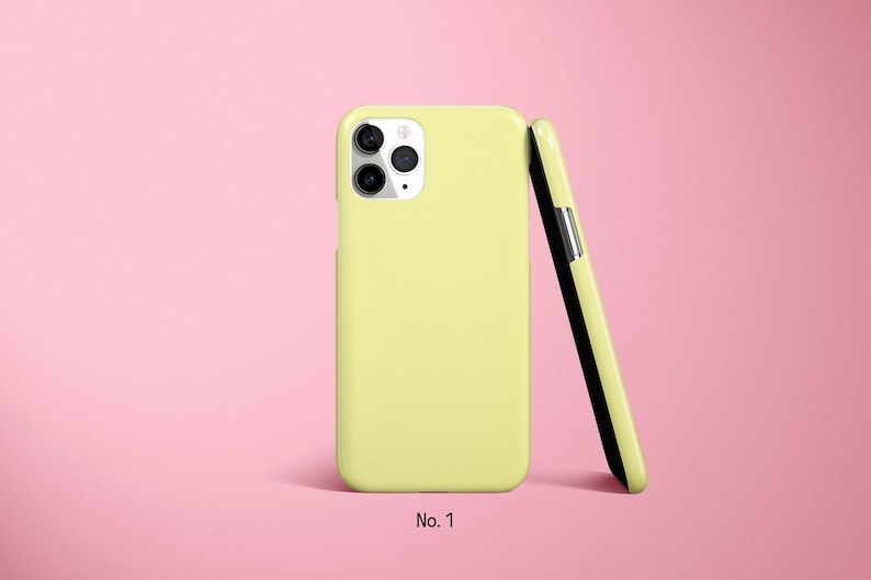 Pastel Phone Case, Solid Color Case, Block Coloured Covers for iPhone 17, 16, 15 Pro Max, Samsung Galaxy S25 Ultra, S24FE, Google Pixel Case image 2