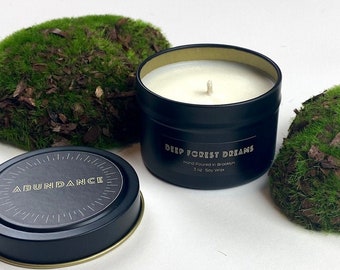 15/% of proceeds go towards community fundraisers /& 3 oz Soy Candles Hand Poured Phthalate Free Tins Deep Forest Dreams 6 oz