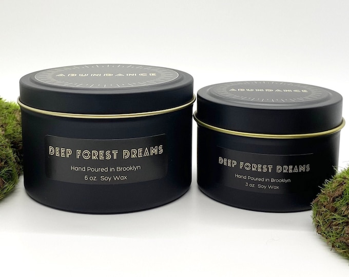 15/% of proceeds go towards community fundraisers /& 3 oz Soy Candles Hand Poured Phthalate Free Tins Deep Forest Dreams 6 oz