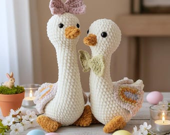 Gehaakt ganspatroon, eenvoudig amigurumipatroon voor beginners