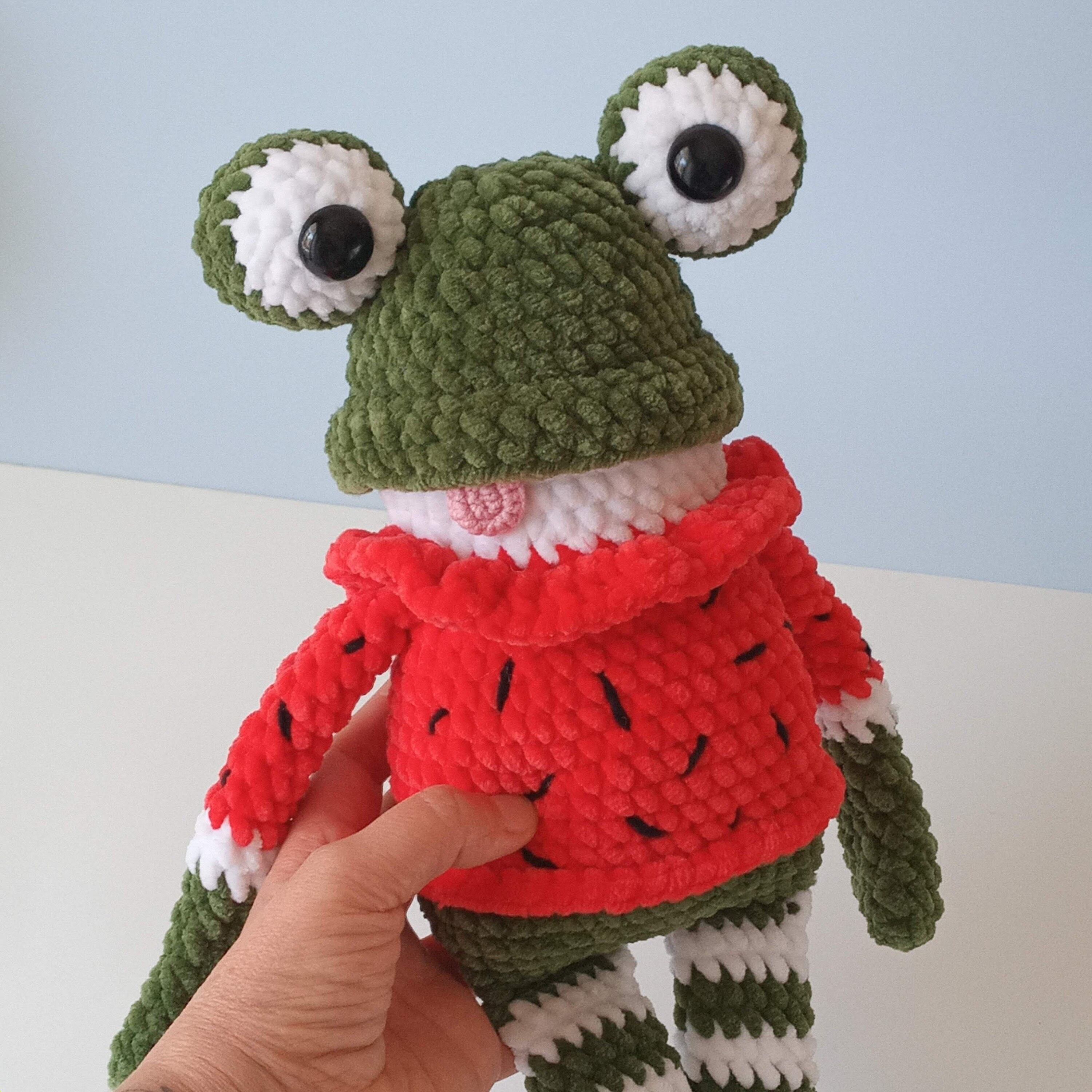 Crochet Frog Pattern Frog Plush Pattern Amigurumi Frog Toy Etsy