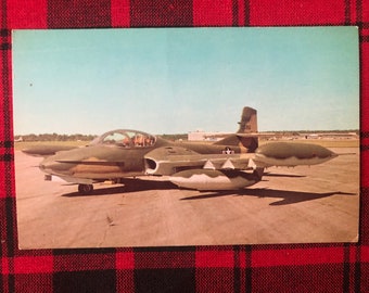 Cartolina per aereo Cessna YA-37A, mai usata, retro diviso, Air Force