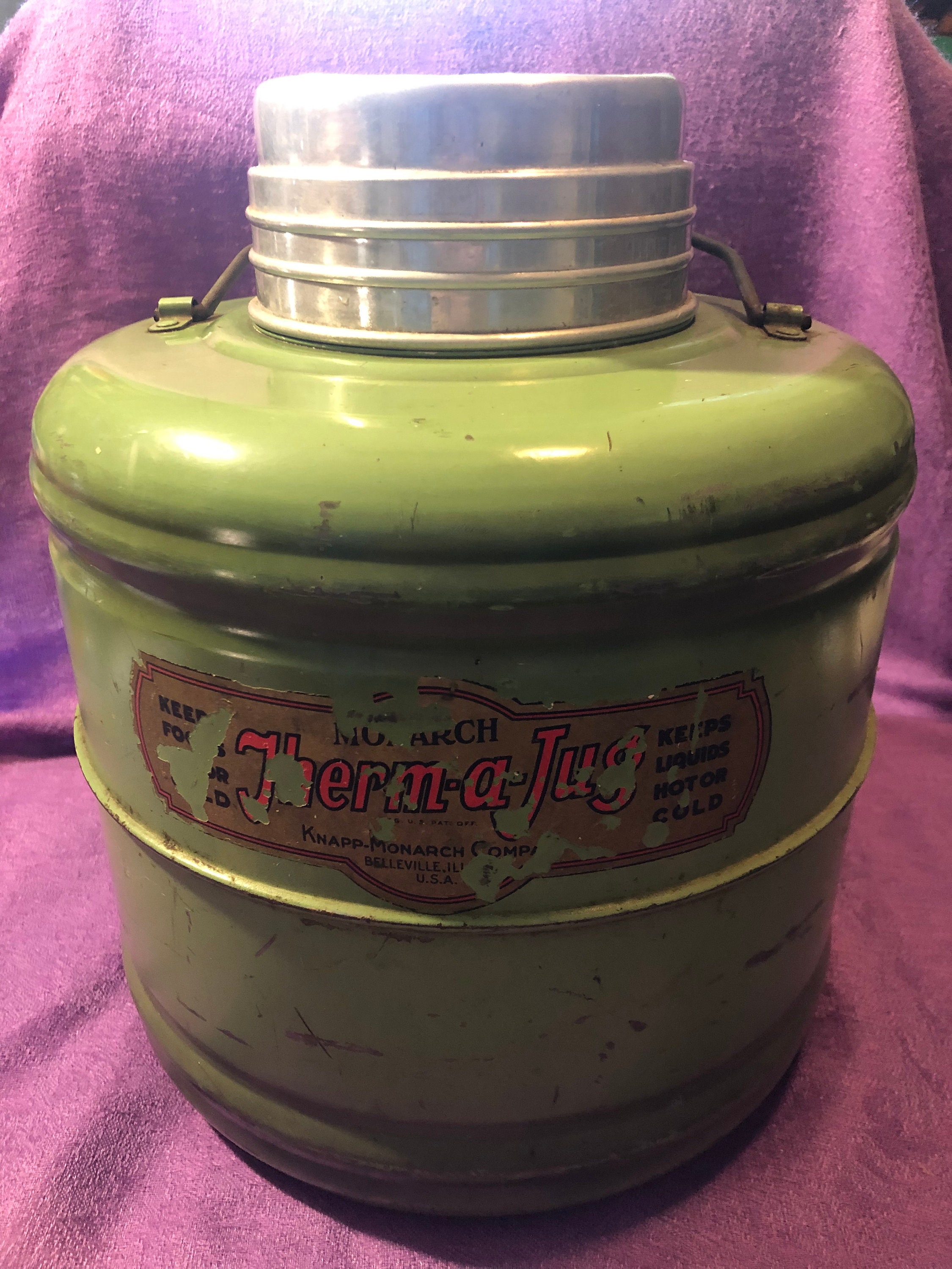 Vintage KNAPP Monarch Hot Cold Therm A Jug One Gallon Thermos - Ruby Lane