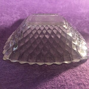 Indiana Glass Company, Diamond Point, Vintage Glass Dishes X 4 - Etsy
