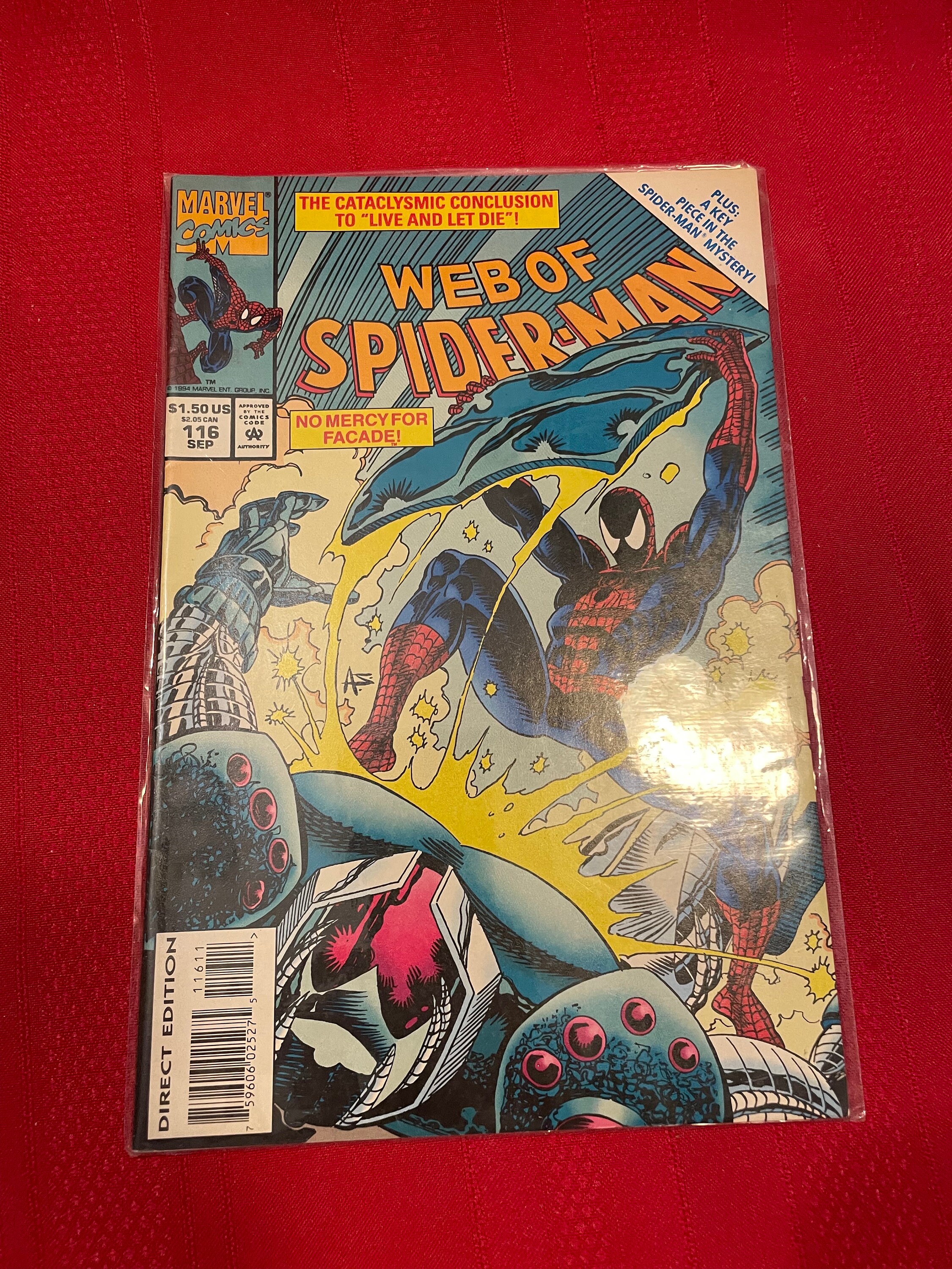 スパイダーマンのウェブ コミックブック、マーベルコミック、1994 年 9