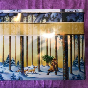 Henry Lambertz Designer Tin, Vintage, Limited Edition 2000, Christmas Tin,