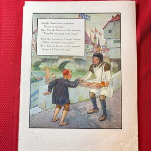 Simon Pieman Simple Simon Met a Pieman, Sing a Song of Sixpence, Frederick ...