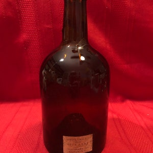 Vintage Scotland Liquor Bottle, Empty Brown Bottle, 8 1/4 inches tall, Early 1960&#39;s