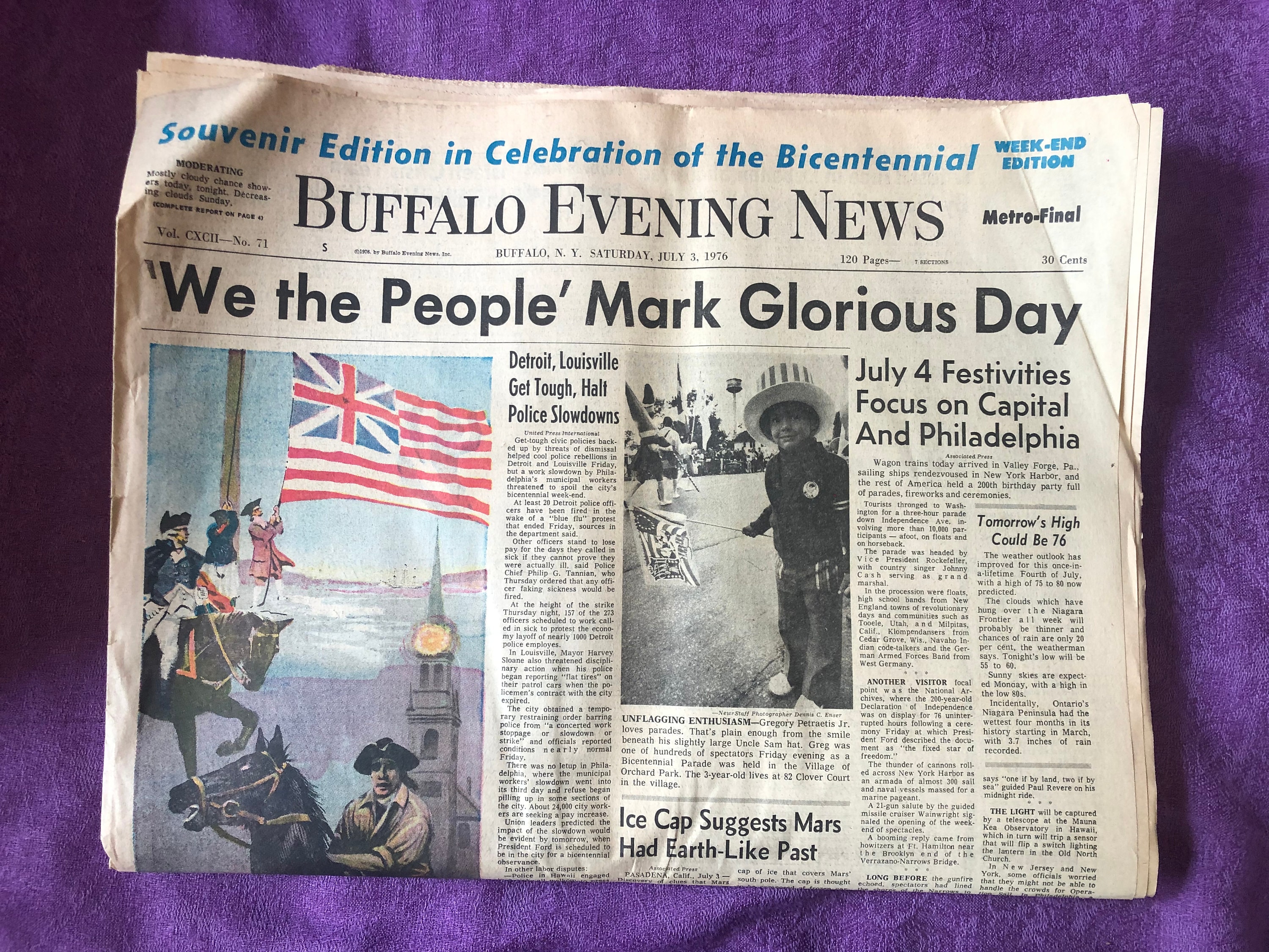 news paper july 4 1976 price check