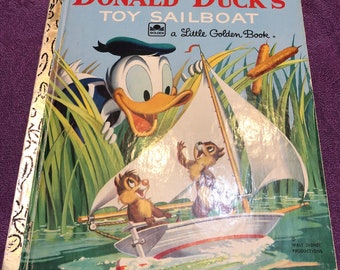 Walt Disney’s Donald Duck’s Toy Sailboat, a Little Golden Book 1954