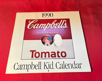 Campbell Kinder Kalender 1990, Neuwertig, Ephemera, Campbell Soup Sammlerstück