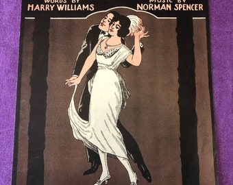 Vintage 'Slow and Easy' Sheet Music, 1919