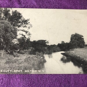 Cartolina, A Beauty Spot, Hilton, NY, cartolina d'epoca, circa 1913, usata