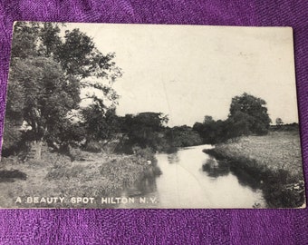 Postcard, A Beauty Spot, Hilton, NY, Vintage Postcard, circa 1913, Used