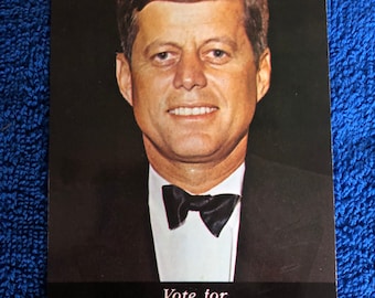 Vote por John F. Kennedy Presidente 8 de noviembre de 1960 Postal, Sin usar, Dividido hacia atrás