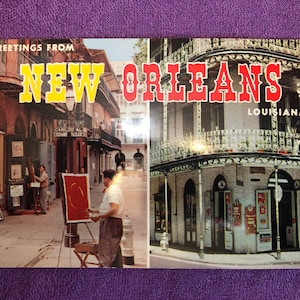 Cartolina di New Orleans, fine anni '80, Parigi d'America, GLR-C-323, mai usata