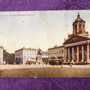 Carte postale Le Palais Royal, Bruxelles, Belgique, Occasion, 1910, Dos divisé