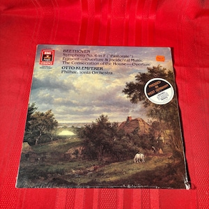 Beethoven Symphony Number 6 in F, Egmont, Overture and Incidental Music, Consecration of the House, Otto Klemperer, Vinyl Record, 1985