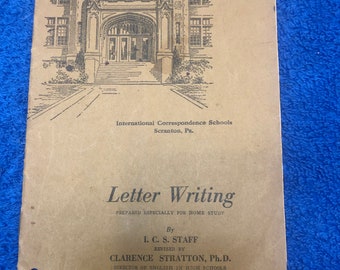 Redacción de cartas, Escuelas internacionales por correspondencia, folleto, edición 1, 1923