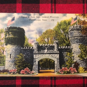 Ingresso alla cartolina di Point Lookout Mountain, Chattanooga, Tennessee 16339, cartolina non utilizzata